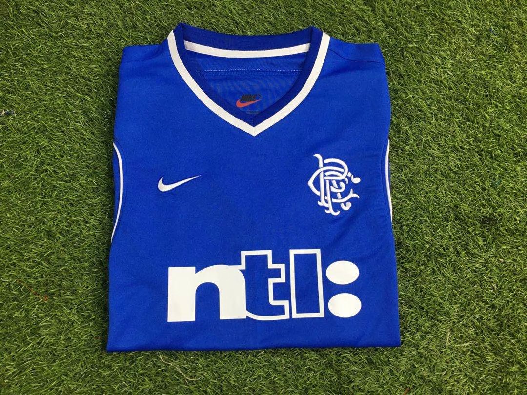 Retro Rangers Home Football Shirt 99/01