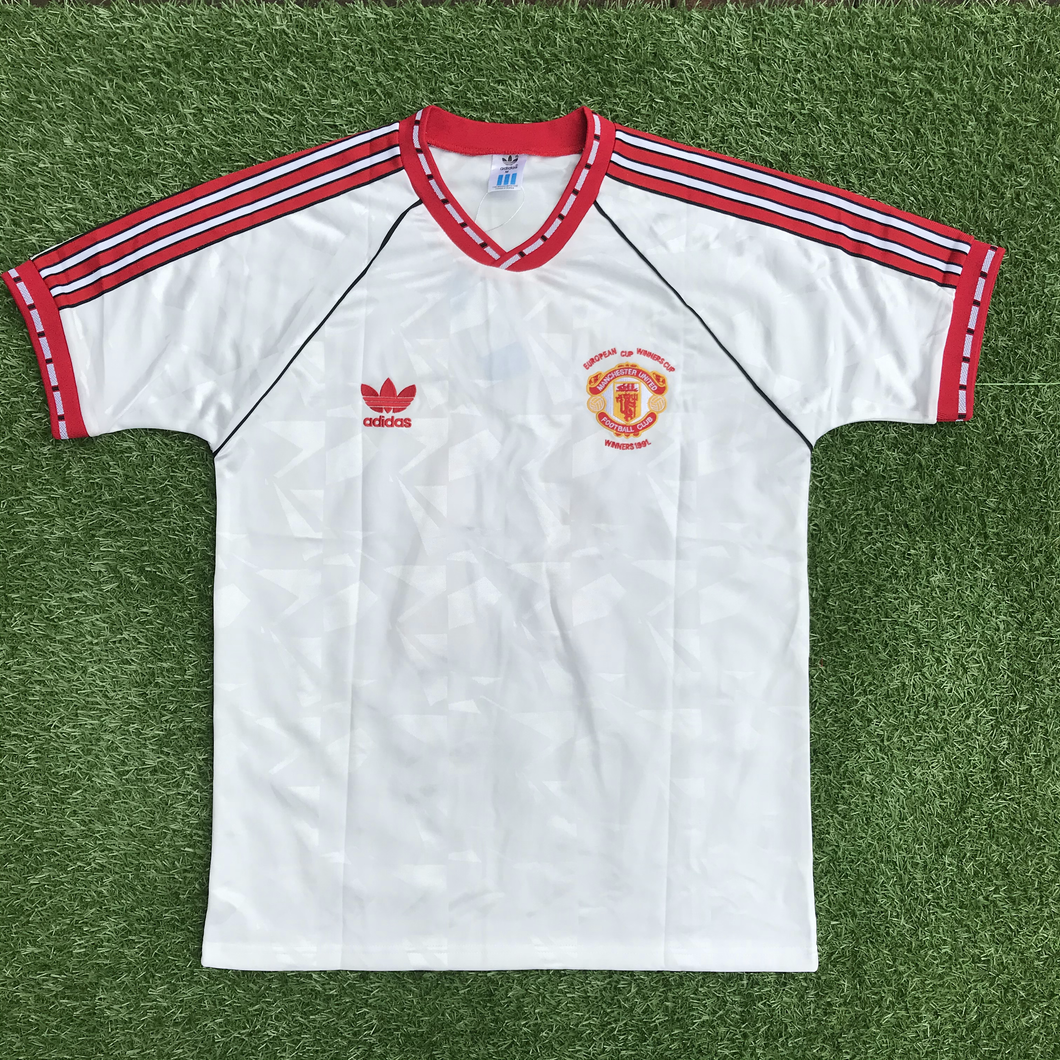 Retro Manchester United European Cup Winners 1991 Away