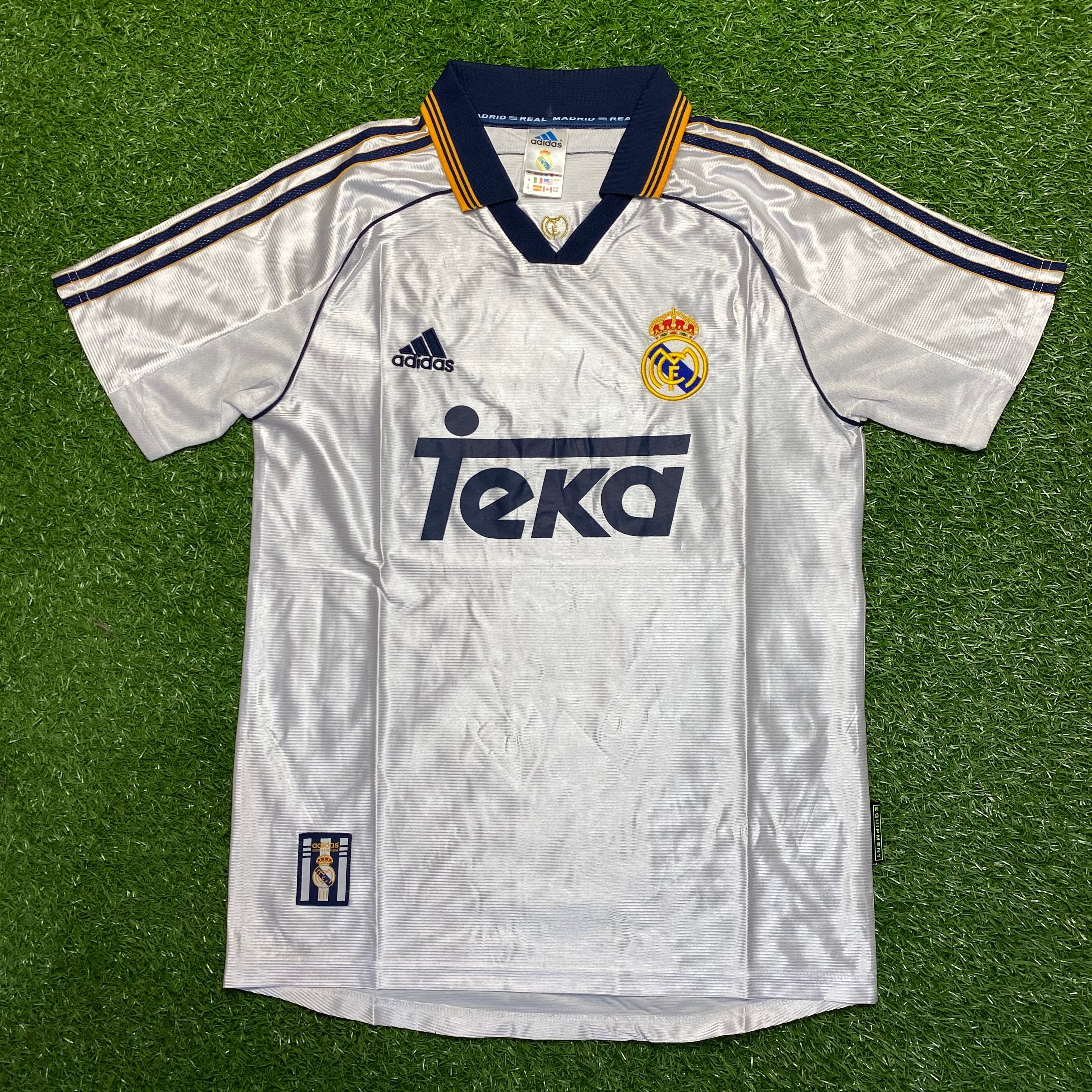 Real Madrid Home 1998-2000 Football Shirt Soccer Jersey Retro Vintage